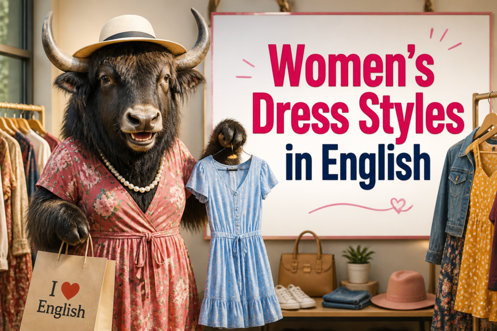 Women’s dress styles in English