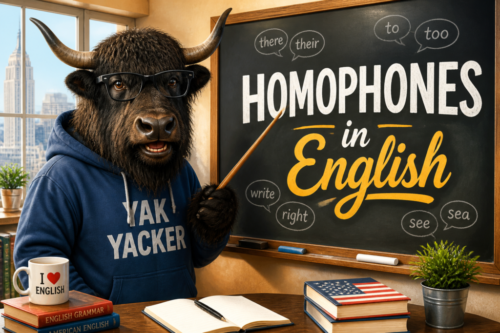 Homophones in English word pairs