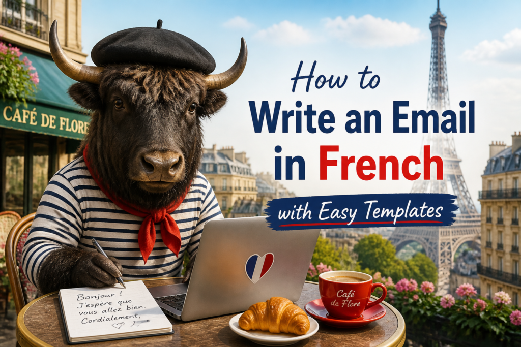 How to write an email in French