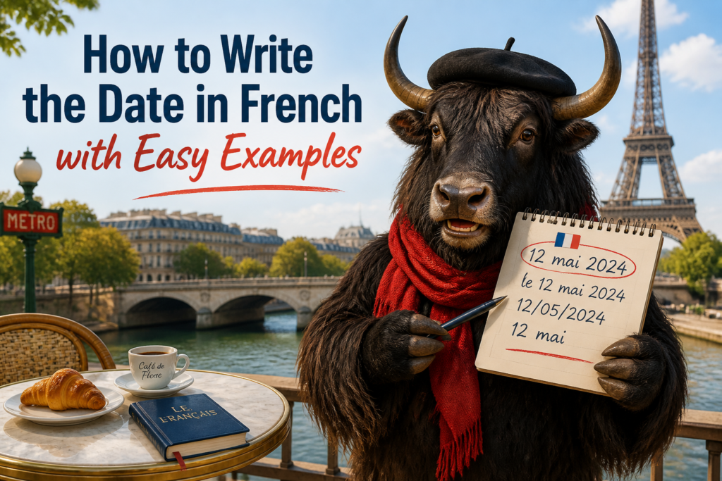 How to write the date in French