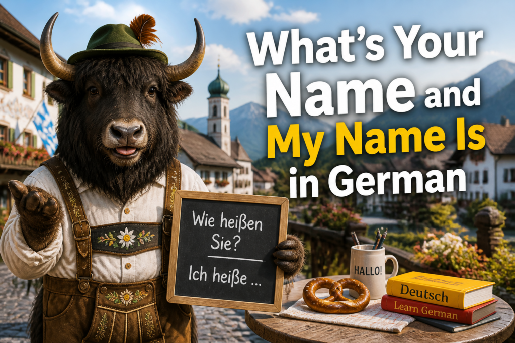 German phrases for asking and saying names