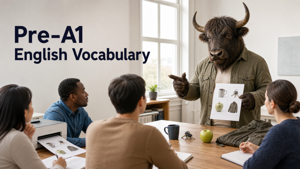 Adult Yak Yacker teaching practical Pre-A1 English vocabulary with everyday objects in an adult community class.