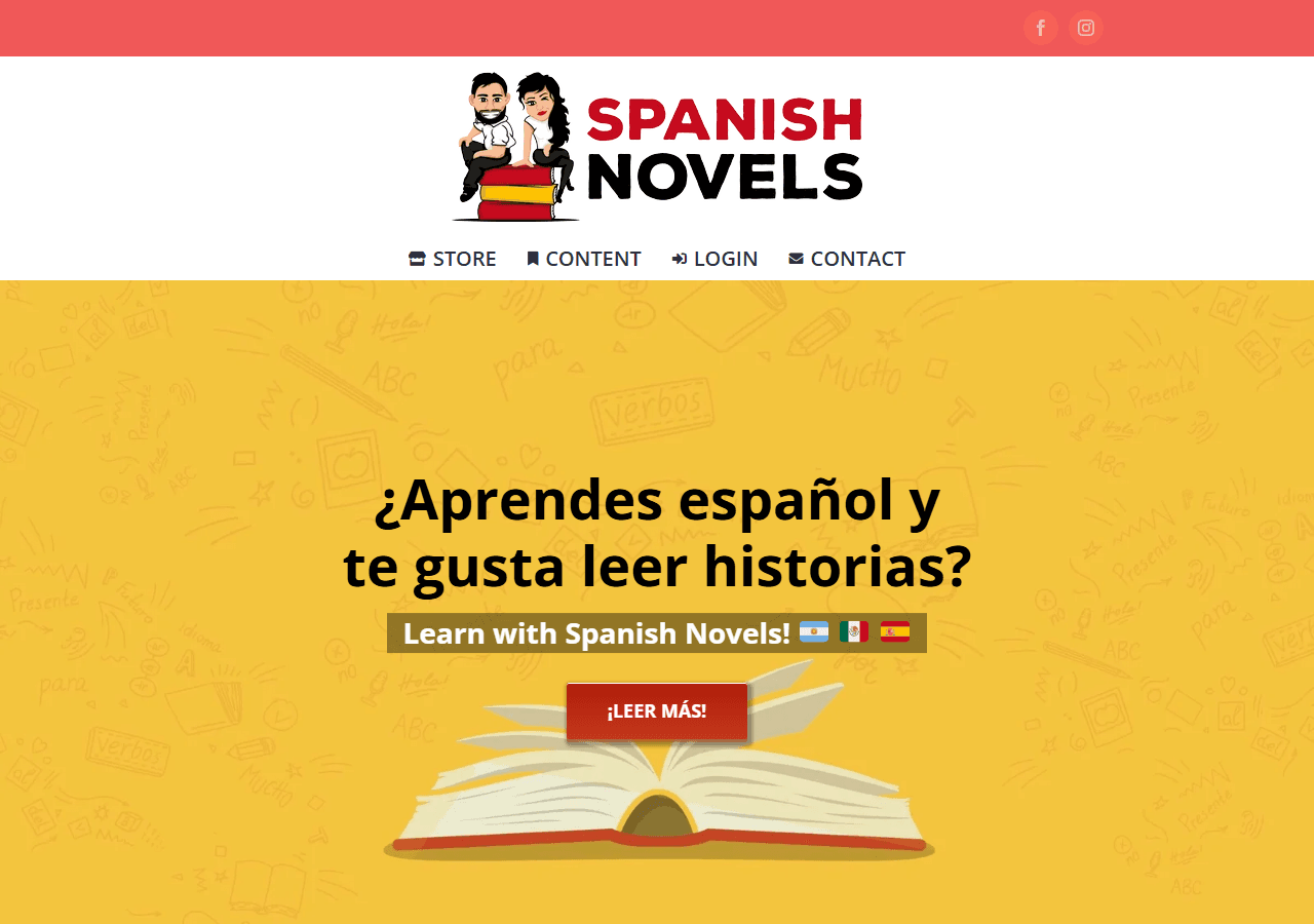 Spanish Novels homepage for Paco Ardit graded readers, used in a roundup of the best graded readers for Spanish.