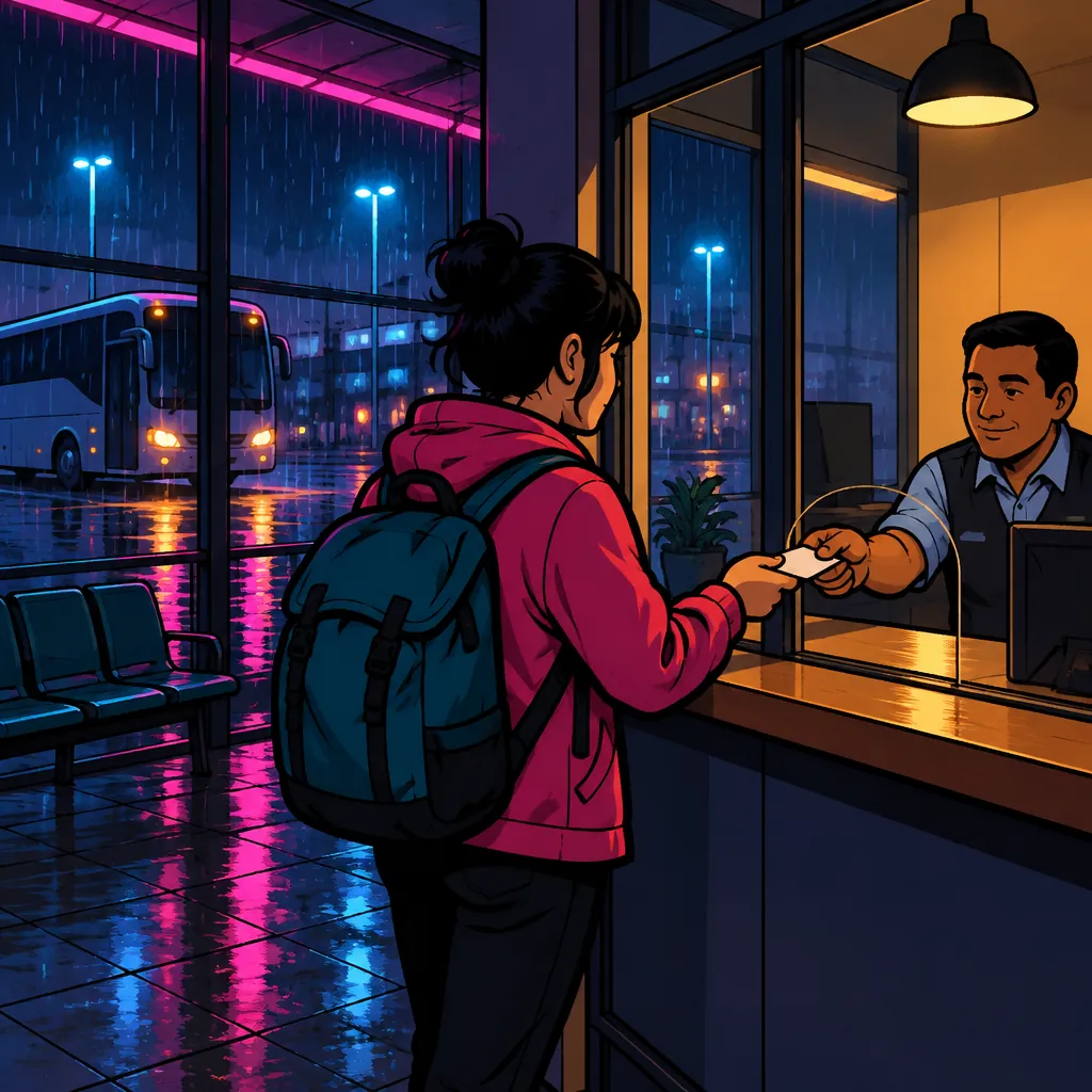 The ticket is the end of the window conversation.