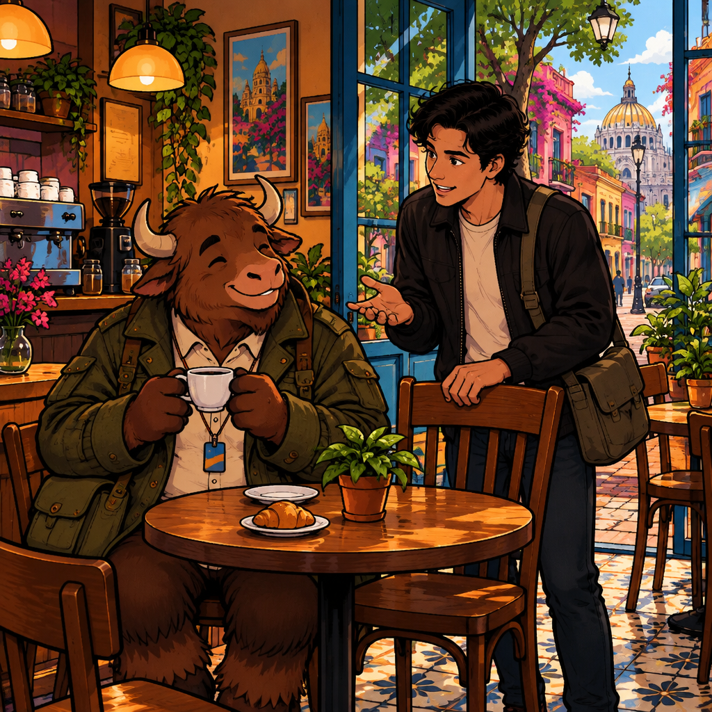 Justin asks Yako how he is.