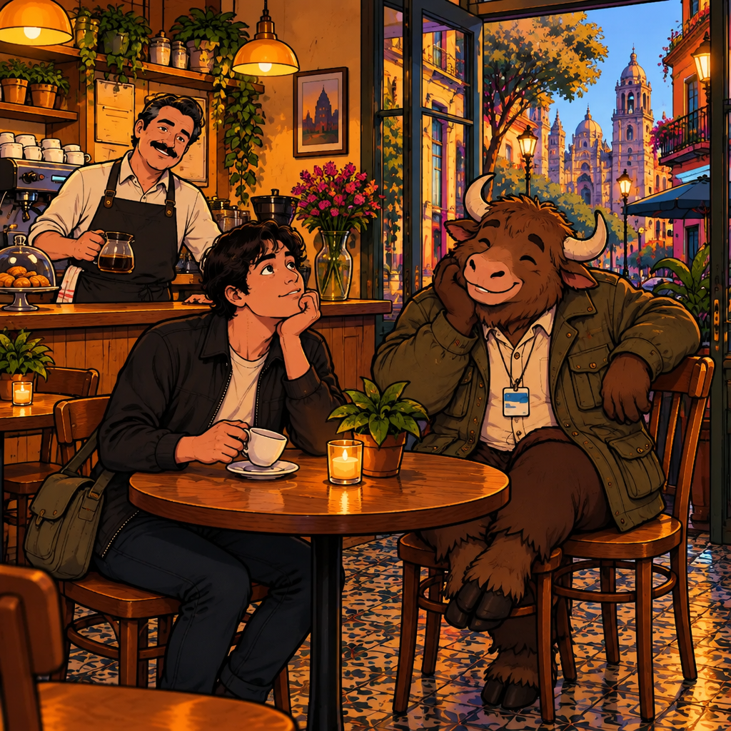 Justin gazes thoughtfully at the ceiling, wondering if Yako's claim is always true.