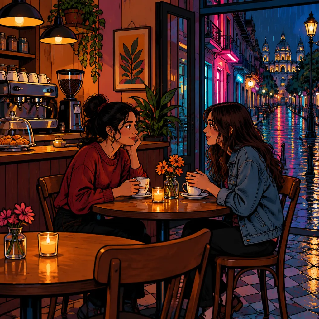 Not a gossip session, cups and a kind tone.
