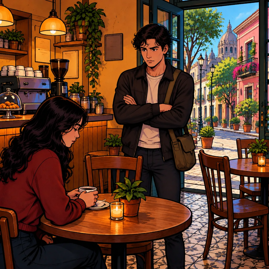 Justin tells Megan he expected better from her while keeping his focus on the serious conversation.
