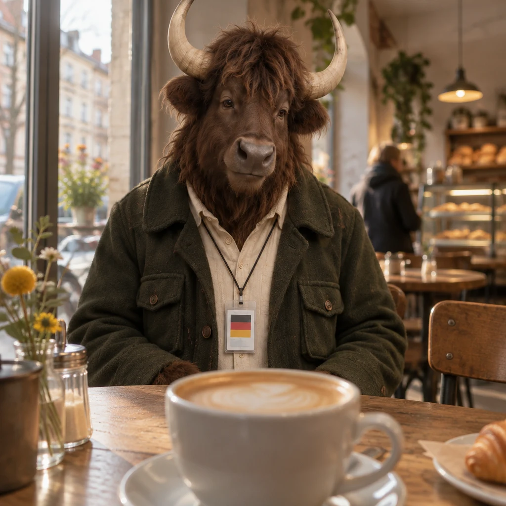 Anton looks down toward his untouched Milchkaffee and leaves the thought unfinished.