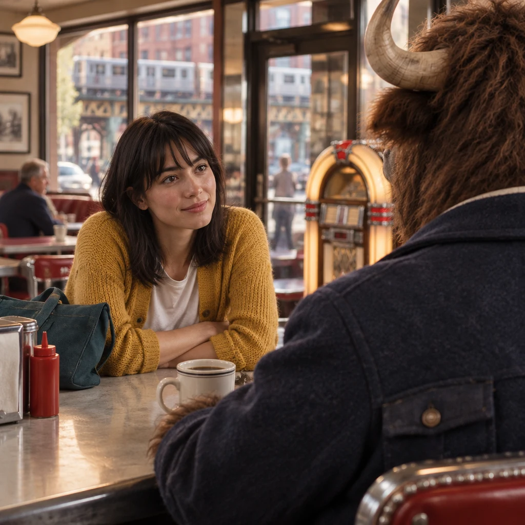 Ana leans toward Murray to ask how the strange sound felt or seemed to him.