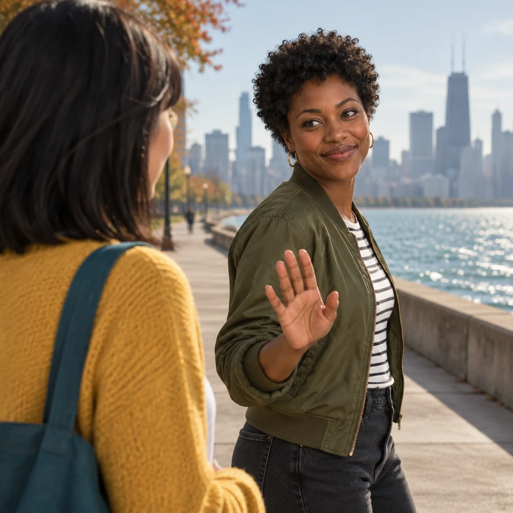 Tasha cautions Ana with a raised palm after Ana talks as if Monday is already fine.