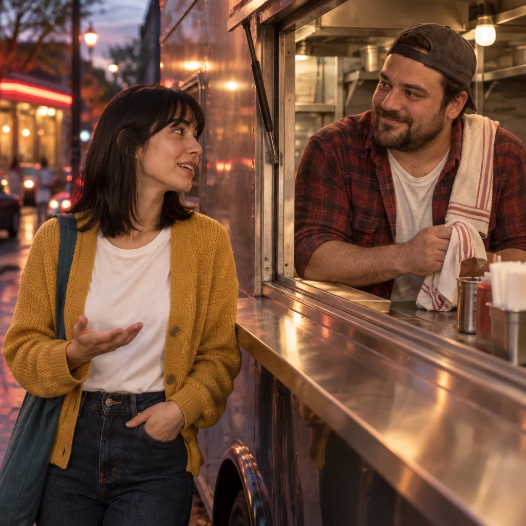 Ana asks Danny what activities he does for fun while he listens.