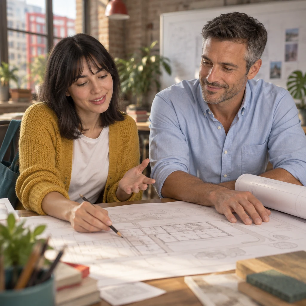 Ana practises her explanation of the plan while Marcus offers encouragement.