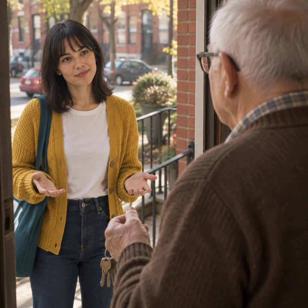 Ana checks with Mr. Kowalski whether the old rules are still in place.