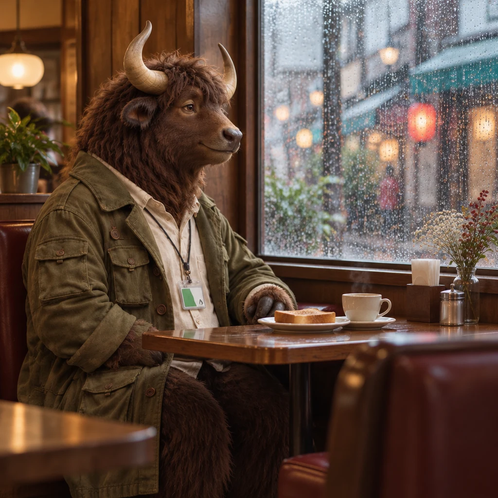 Goro pauses thoughtfully as he explains that his story is a long one.