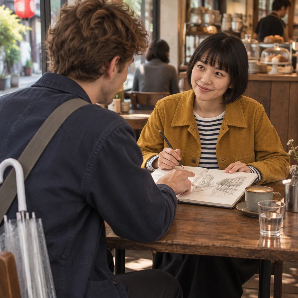 Leo encourages Haruka to ask the client before settling on a different color.