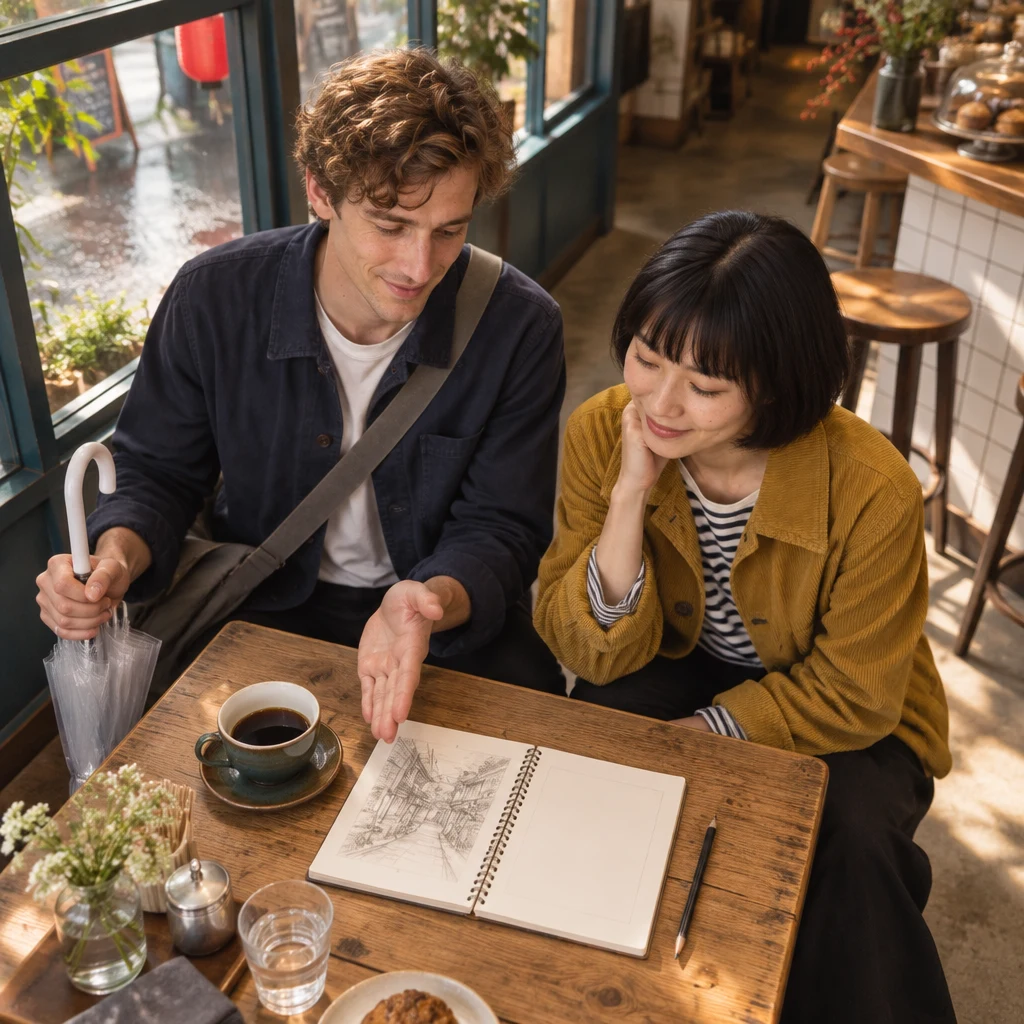 Leo lays out a practical order for Haruka to rest, ask the client, and then try a different version.