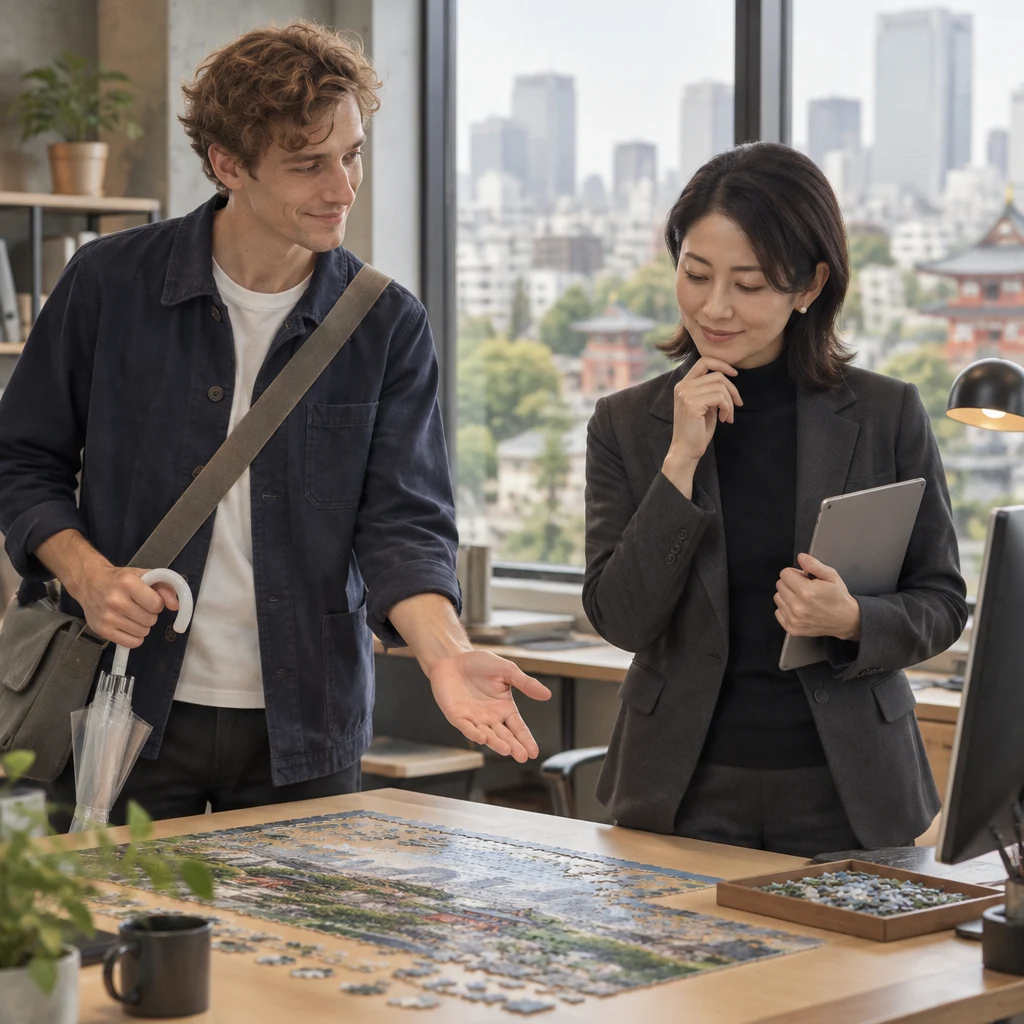 Leo asks Mori-san to make the decision about the plan.