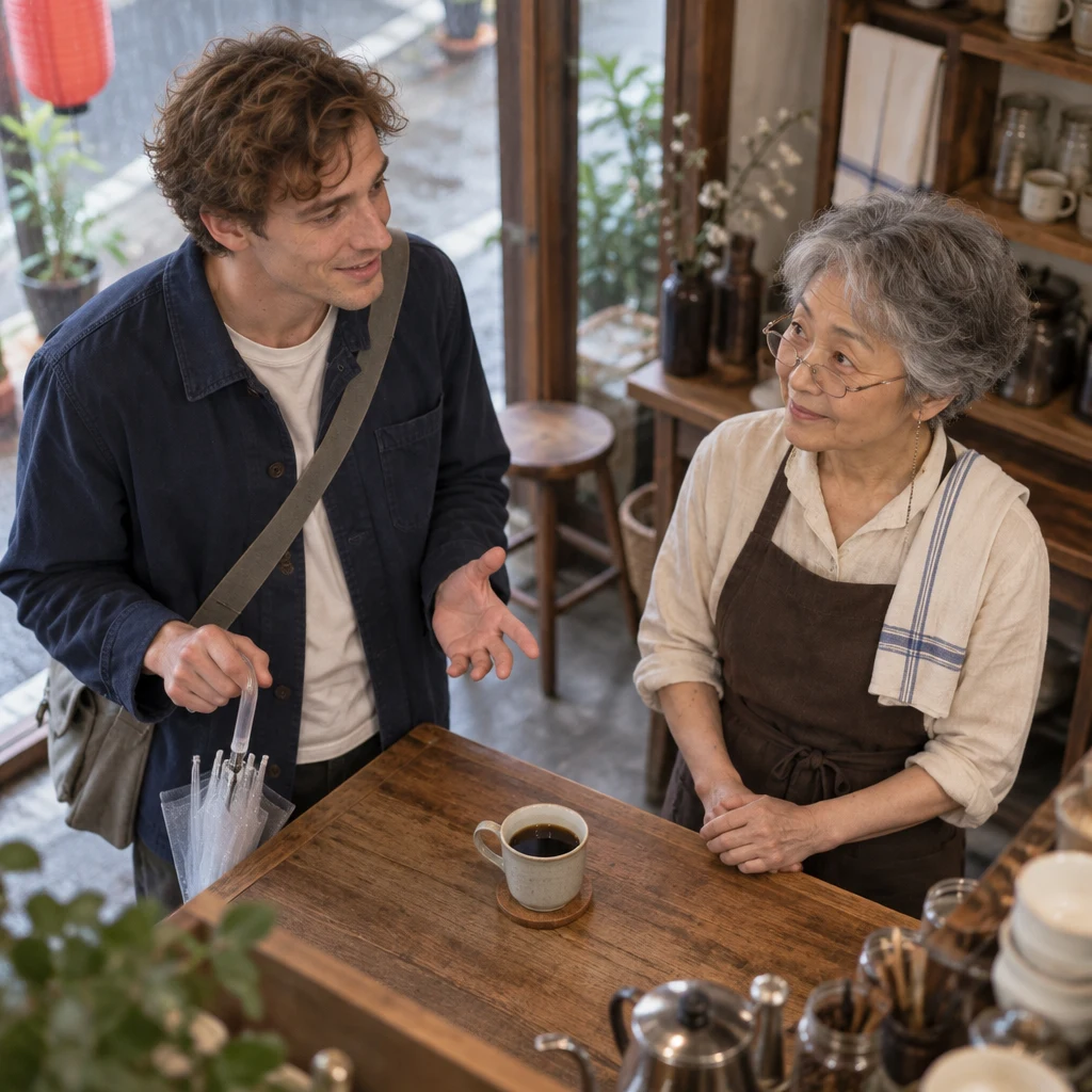 Leo politely asks Masako to make sure the order problem is improved in future.