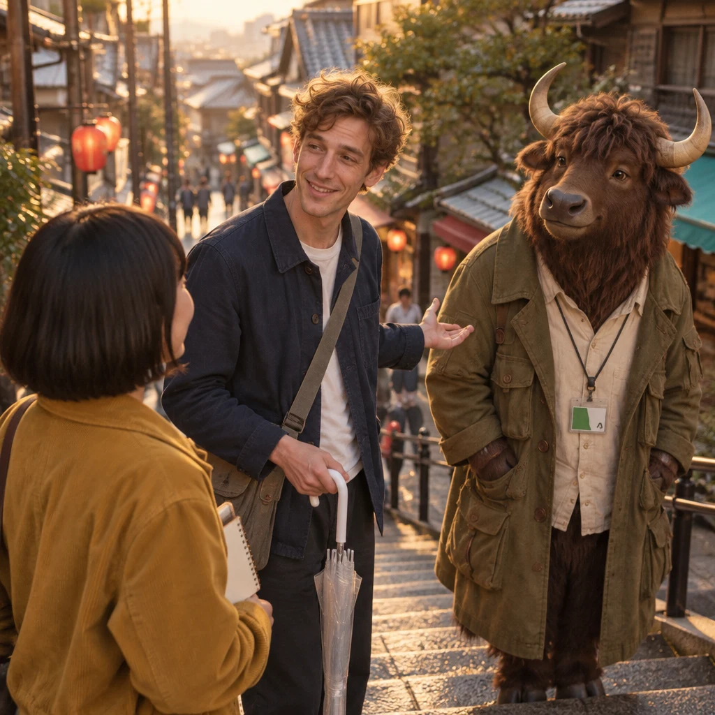 Leo explains that everyday life back home feels a little different as Goro catches up with them.
