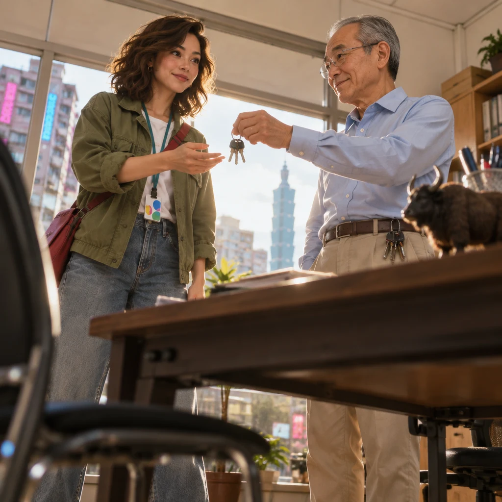 Maya asks Mr. Wang the earliest date she can move in.