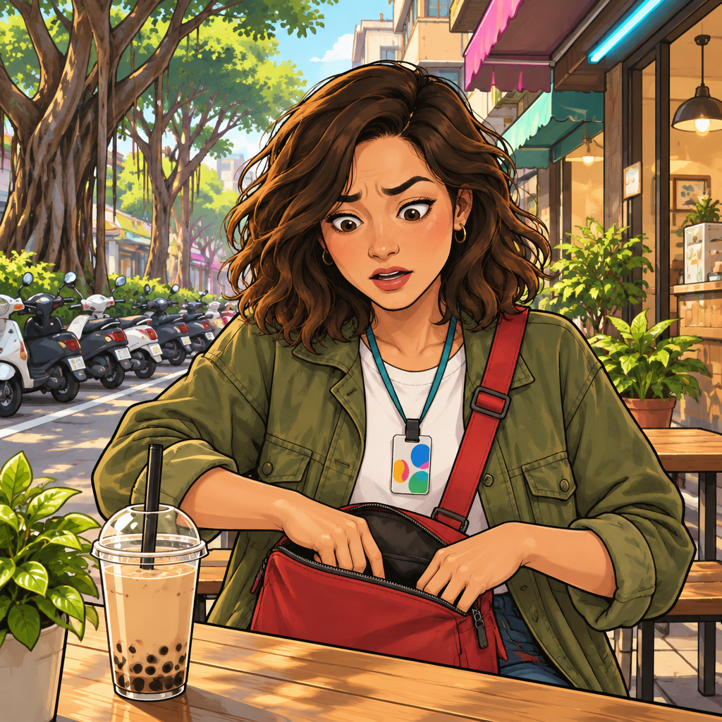 maya is the one speaking. The moment means: My ___ is missing.