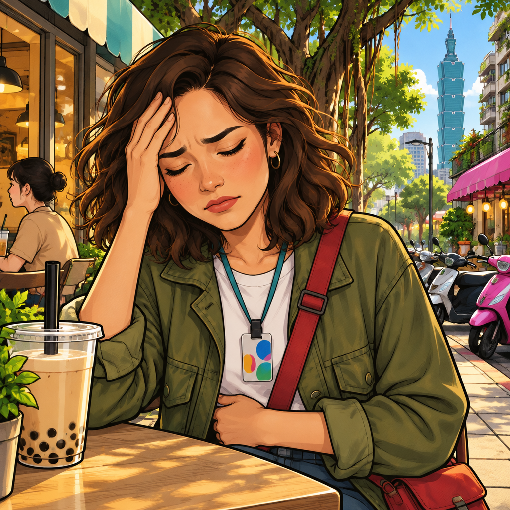 maya is the one speaking. The moment means: I don't feel well.