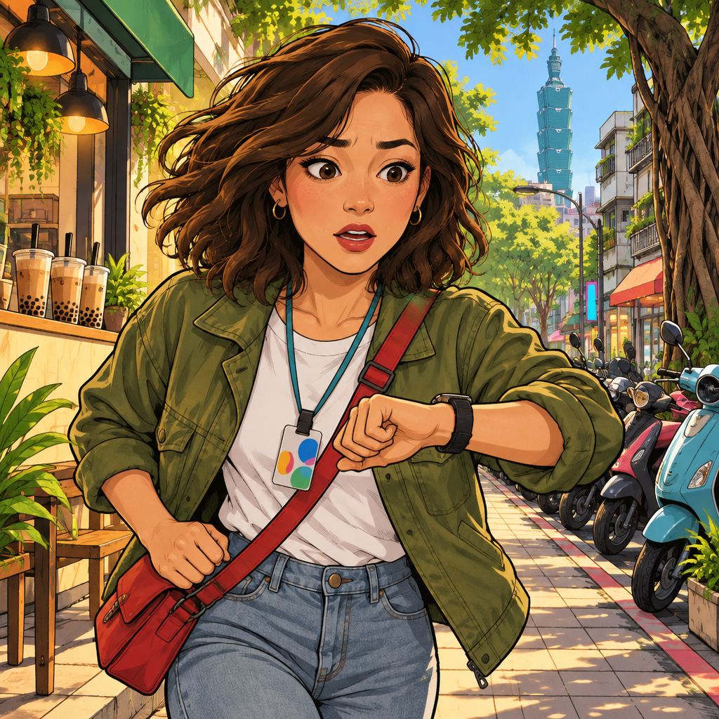 maya is the one speaking. The moment means: I'm late.