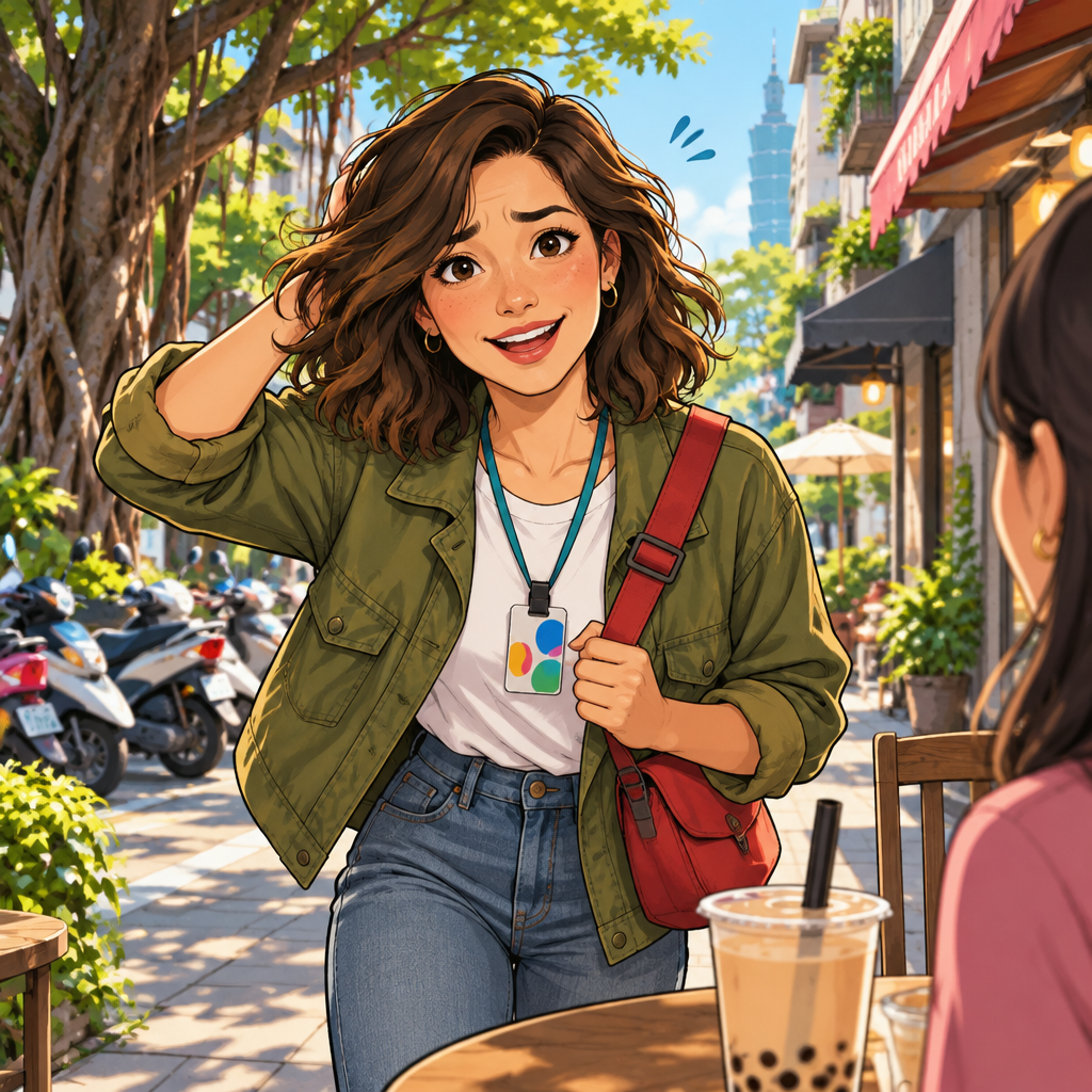 maya is the one speaking. The moment means: Sorry I'm late.
