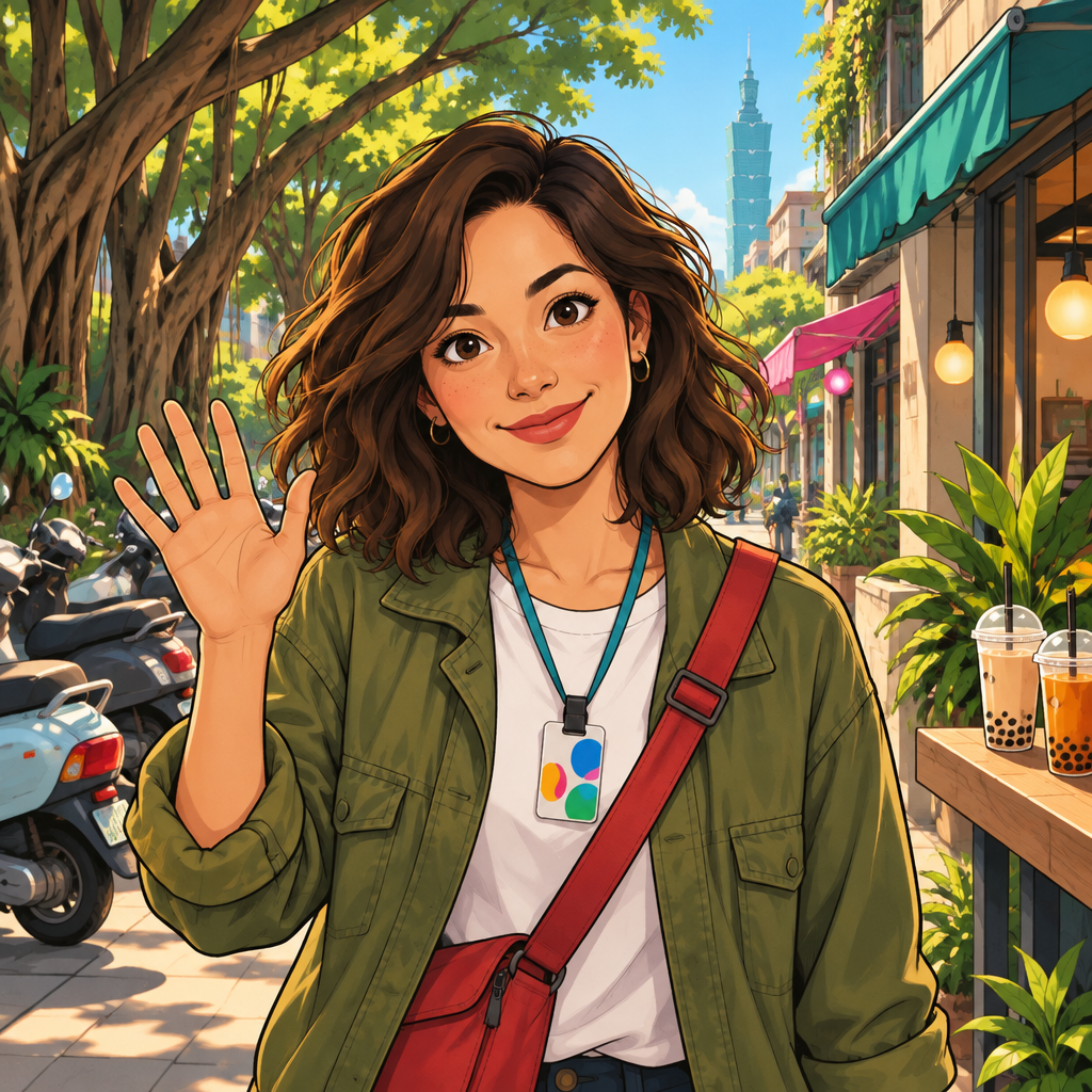 maya is the one speaking. The moment means: Hello, politely.