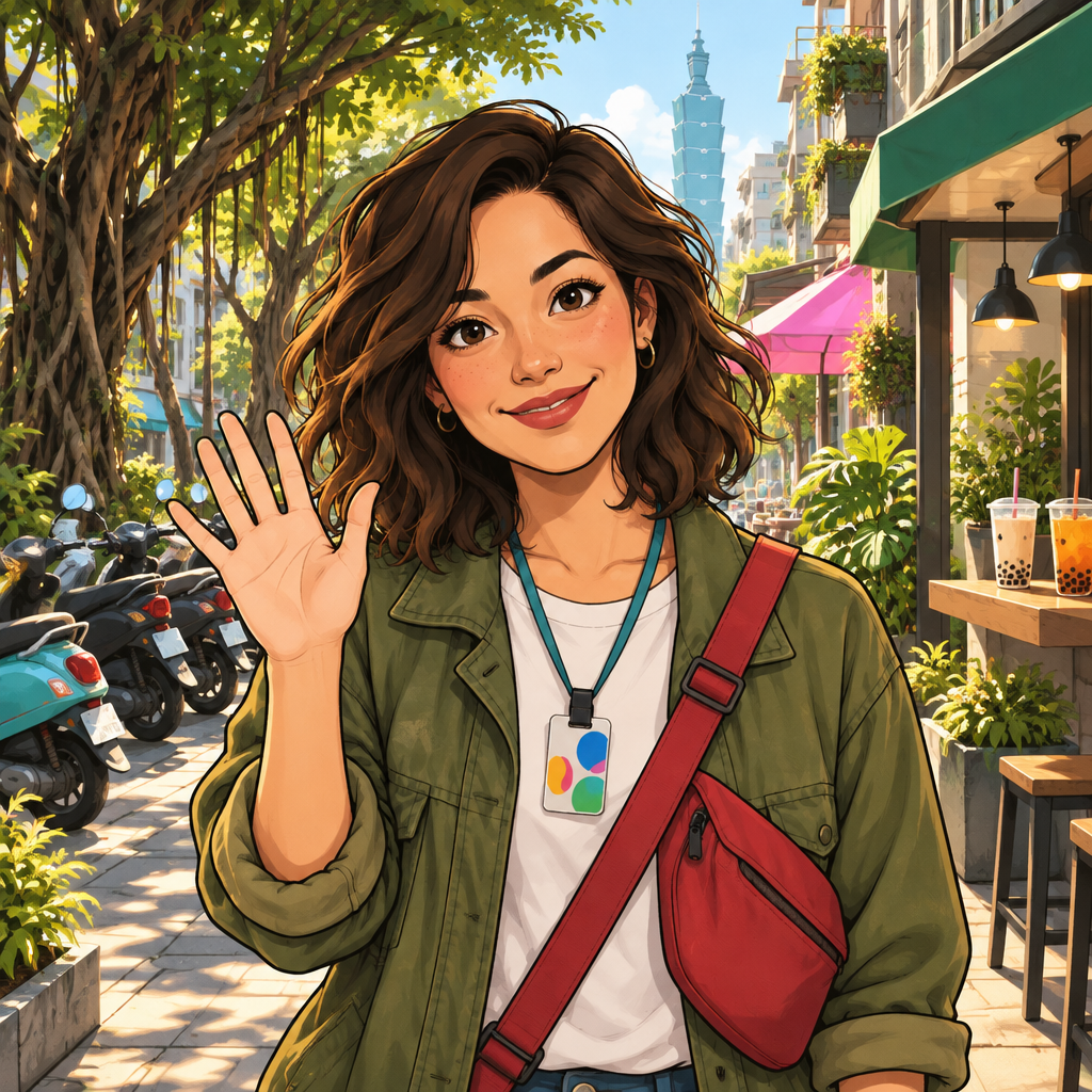 maya is the one speaking. The moment means: Hello, politely.