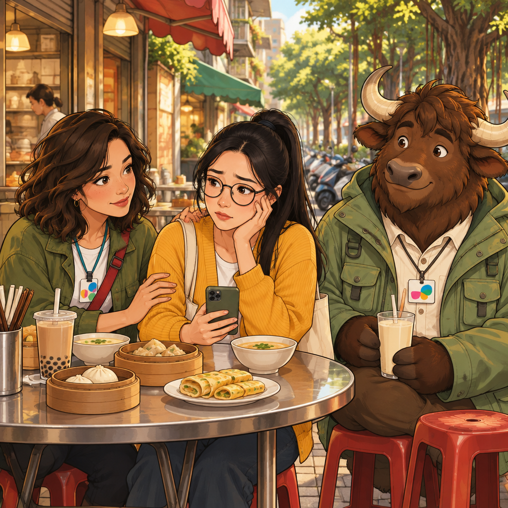 Maya checks on Yi-Jun with a caring expression as Yi-Jun looks emotionally worn from retelling the search.