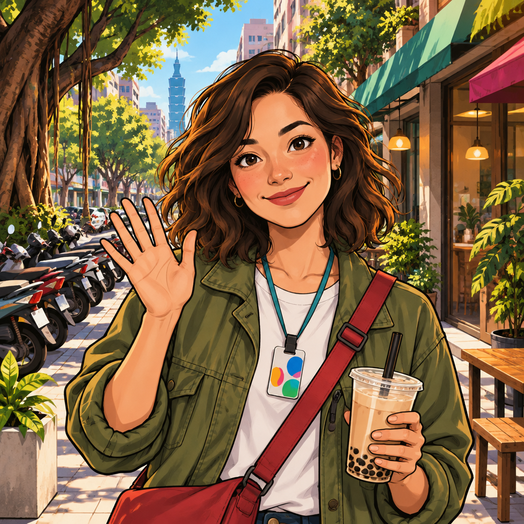 maya is the one speaking. The moment means: Hello, politely.