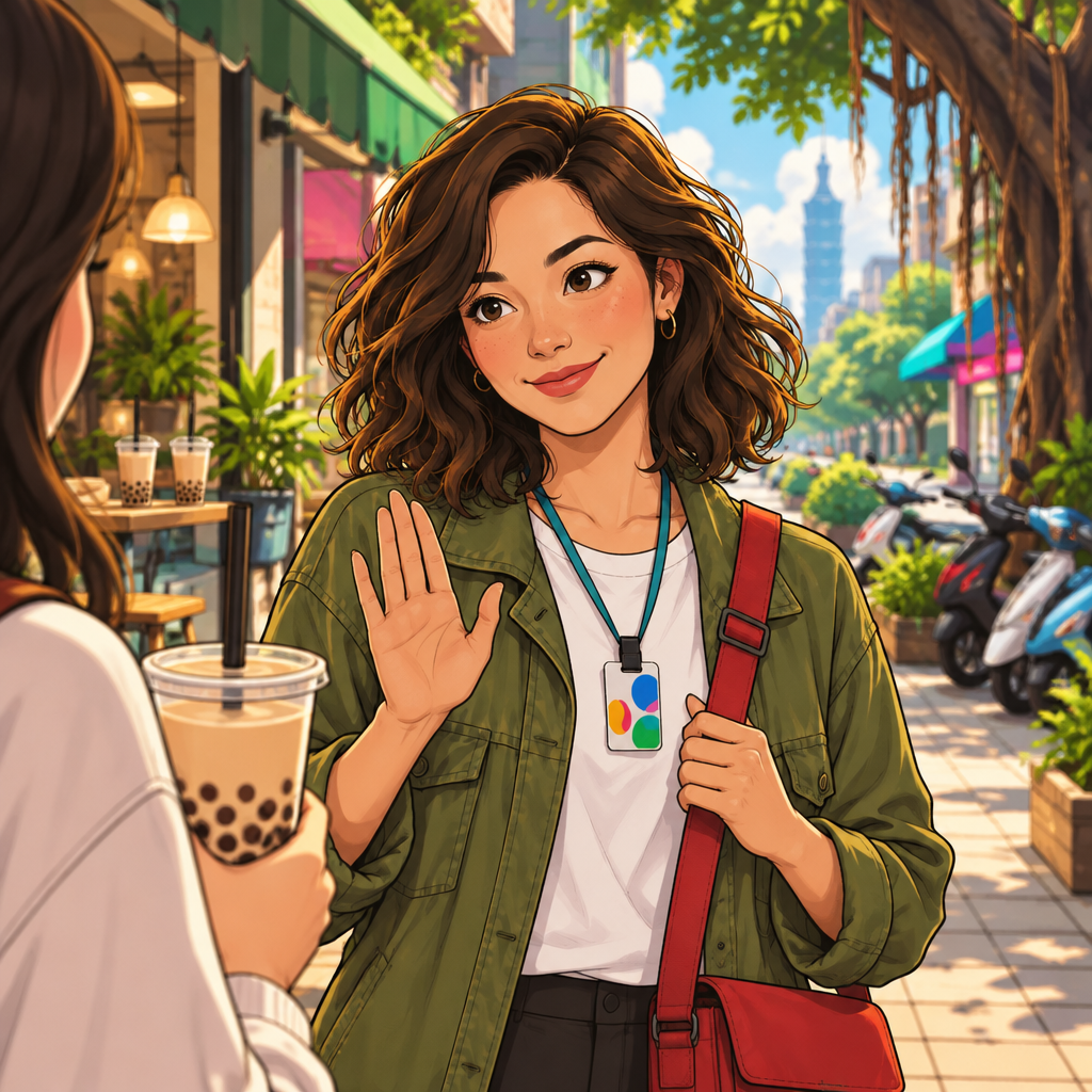 maya is the one speaking. The moment means: I'm good, thanks.