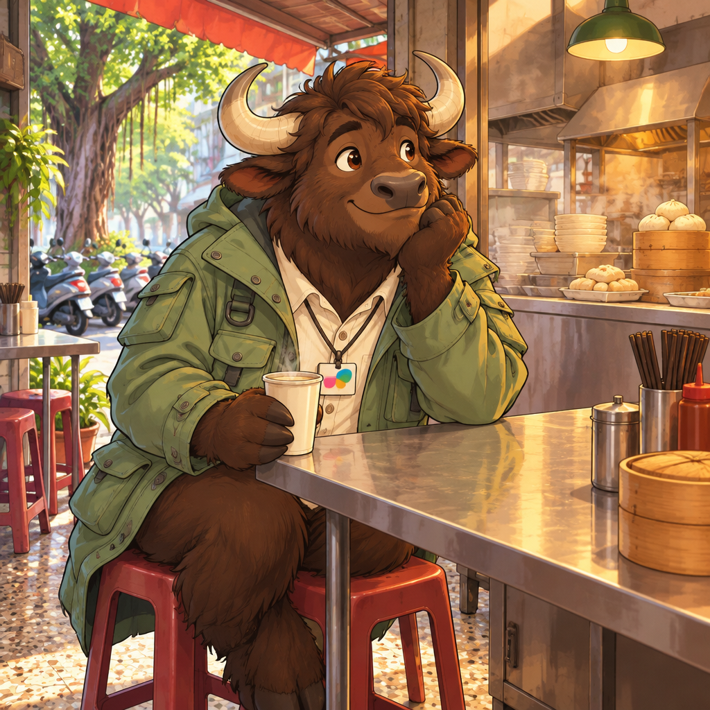 A-Li reflects on an old shop memory from his place at the back.