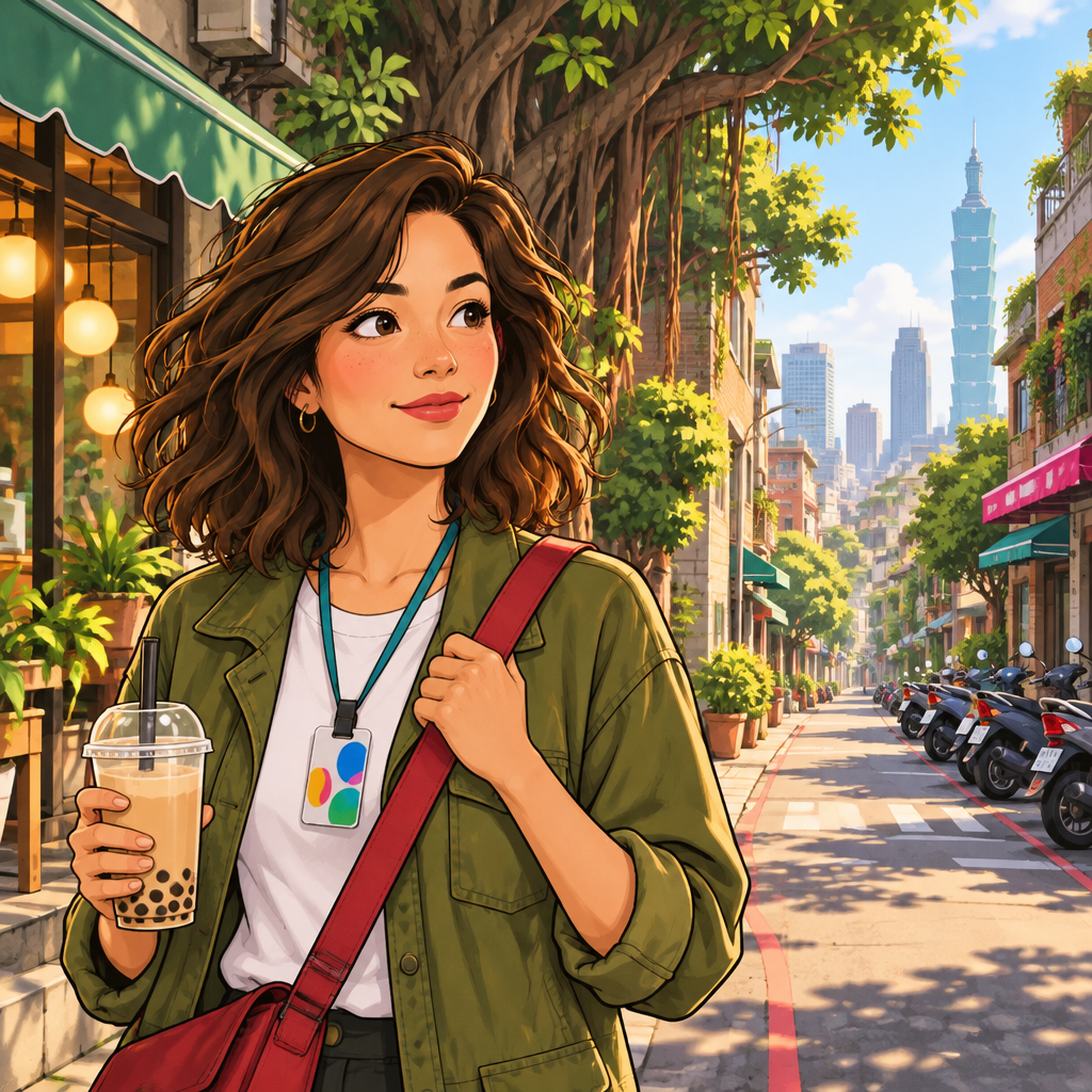 Maya sets out on her first trip from Banyan Lane and studies the way ahead.
