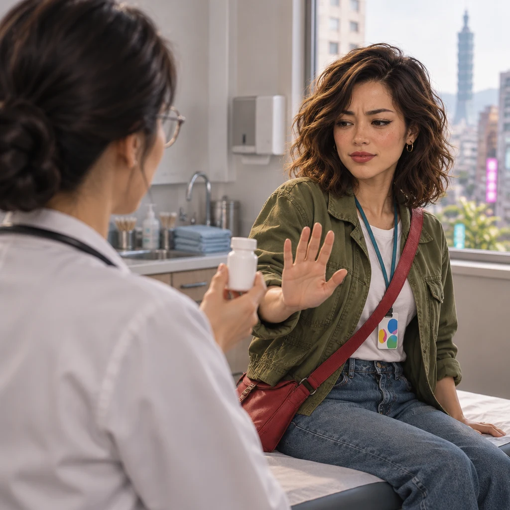 Maya tells Dr. Chen she is allergic to penicillin.