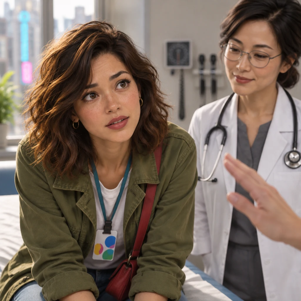 Maya asks Dr. Chen whether her illness can spread to others.